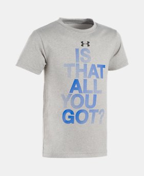 Boys' Toddler UA Is That All You Got Short Sleeve Shirt FREE U.S. SHIPPING 1 Color Available $17.99