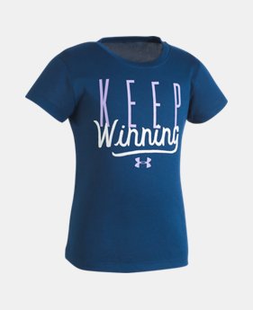 Girls' Toddler UA Keep Winning T-Shirt 1 Color $13.99