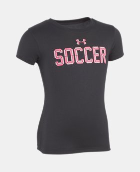 Girls' Pre-School UA Soccer T-Shirt 1 Color $13.99
