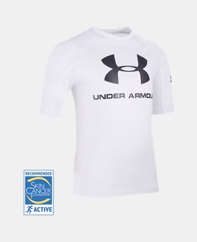 Boys' Pre-School UA Compression Rashguard Short Sleeve Shirt 1 Color Available $19.99