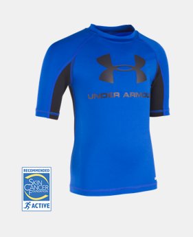 Boys' Pre-School UA Compression Rashguard Short Sleeve Shirt 1 Color $15.74