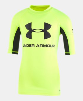 Boys' Infant UA Rashguard Short Sleeve Shirt 1 Color $24