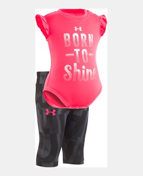 Girls' Newborn UA Born To Shine Short Set 1 Color Available $35