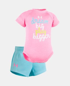 Girls' Newborn UA Dream Big Short Set 1 Color $27.99