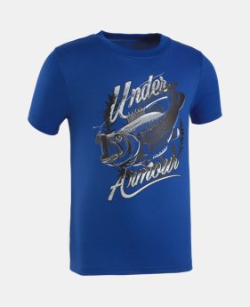 Boys' Toddler UA Bass Illustrated Short Sleeve Shirt 1 Color $21.99