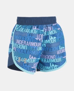 Girls' Pre-School UA Wordmark Fast Lane Shorts 1 Color $12.74