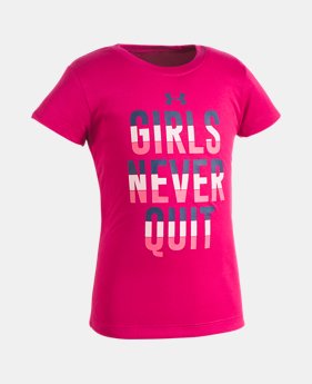 Girls' Toddler UA Girls Never Quit T-Shirt 1 Color $21.99