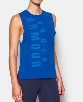 New Arrival Women's UA Exploded Wordmark Muscle Tank 1 Color $29.99