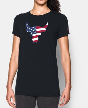 Women's Freedom Rock The Troops Bull T-Shirt 1 Color $17.24