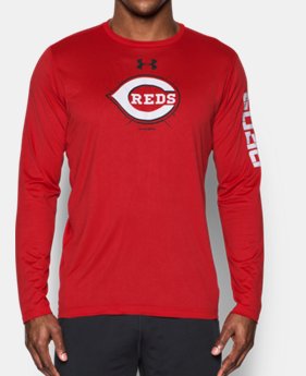 Men's Cincinnati Reds UA Tech™ Long Sleeve T-Shirt 1 Color $25.49