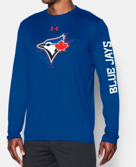 Men's Toronto Blue Jays UA Tech™ Long Sleeve T-Shirt 1 Color $44.99