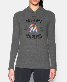 Women's Miami Marlins UA Charged Cotton® Tri-Blend Hoodie 1 Color $44.99