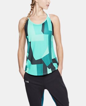 New Arrival Women's UA Speed Stride Printed Tank 2 Colors Available $35