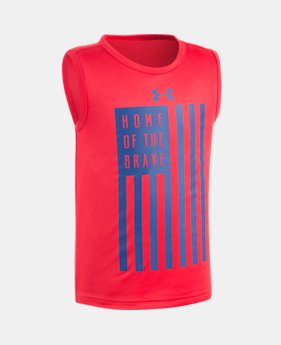 Boys' Pre-School UA Home Of The Brave Tank $10.49
