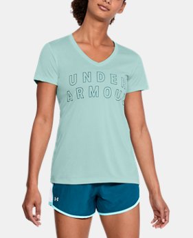 Women's UA Tech™ Graphic Twist V-Neck 4 Colors $27.99