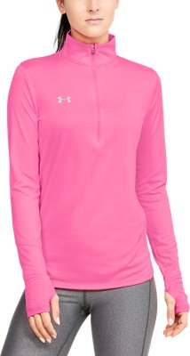 pink under armour long sleeve shirt