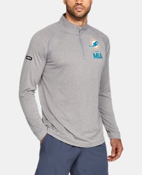 New Arrival Men's NFL Combine Authentic UA Tech™ ¼ Zip Long Sleeve Shirt 1 Color Available $59.99