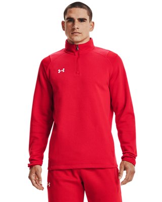 red mens fleece