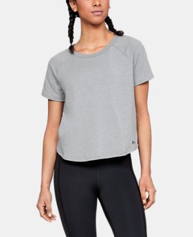 Women's UA Microthread Terry Short Sleeve 1 Color Available $50