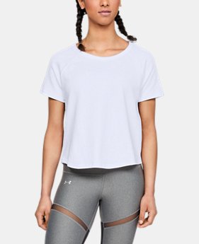 Women's UA Microthread Terry Short Sleeve 1 Color Available $50