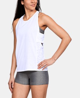 Women's UA Essentials Banded Graphic Tank 2 Colors Available $27