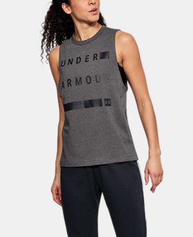 Women's UA Linear Wordmark Muscle Tank 1 Color Available $35