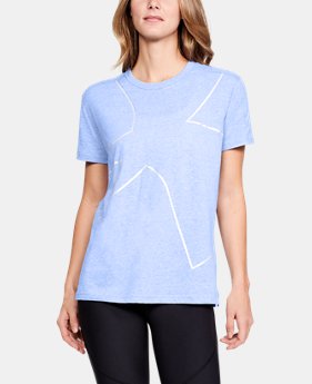 Women's UA Tri-Blend Graphic Short Sleeve 1 Color Available $35