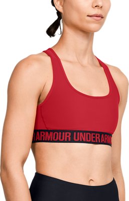 under armour red sports bra