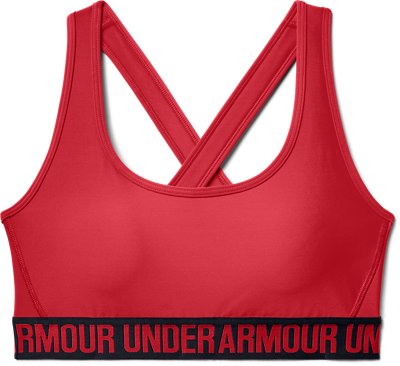 under armour red sports bra