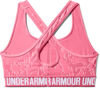 under armour sports bra pink