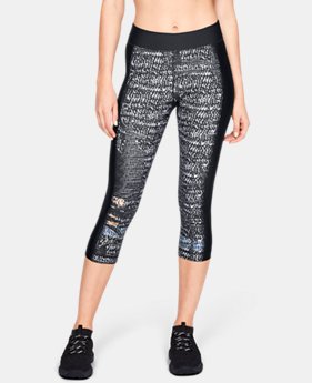 Women's HeatGear® Armour Print Capri 2 Colors Available $40