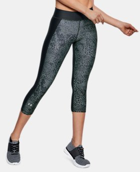 Women's HeatGear® Armour Printed Capri 4 Colors $45