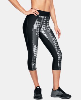 Women's HeatGear® Armour Printed Capri 4 Colors $40