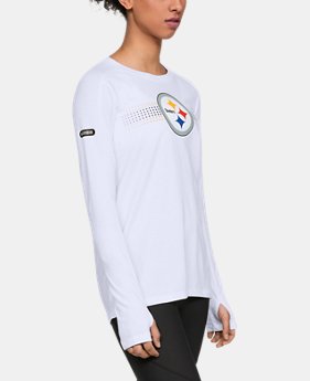 Women's NFL Combine Authentic Dot Stripe Long Sleeve T-Shirt 1 Color Available $50