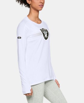 New Arrival Women's NFL Combine Authentic Dot Stripe Long Sleeve T-Shirt 1 Color Available $50
