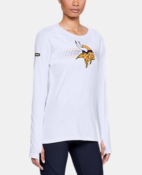 New Arrival Women's NFL Combine Authentic Dot Stripe Long Sleeve T-Shirt 1 Color Available $50