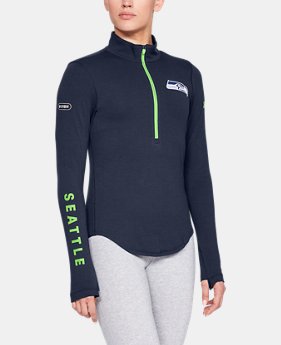 New Arrival Women's NFL Combine Authentic UA Favorite ½ Zip Long Sleeve Shirt 1 Color Available $60