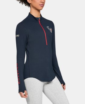 New Arrival Women's NFL Combine Authentic UA Favorite ½ Zip Long Sleeve Shirt 29 Colors Available $60