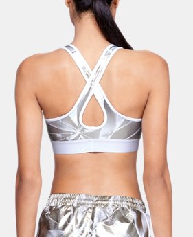 Women's Armour® Mid Crossback Metallic Print Sports Bra 1 Color $40