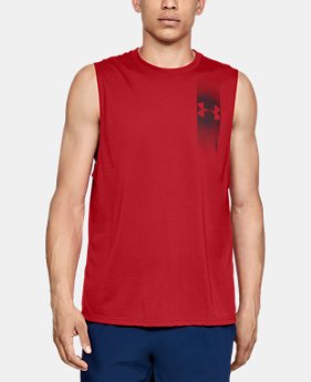 Men's UA Siro Muscle Tank Graphic 1 Color Available $30