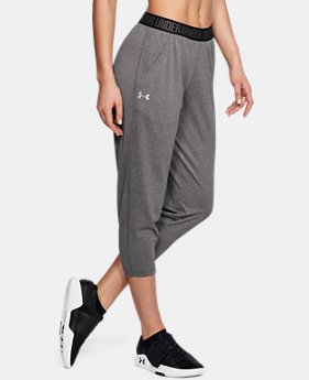 Women's UA Play Up Capris 1 Color Available $40