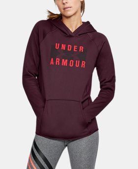 New Arrival Women's UA Storm Armour® Fleece Big Logo Hoodie 1 Color $54.99