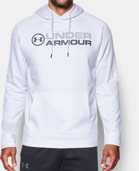 New Arrival Men's UA Storm Armour® Fleece Wordmark Hoodie 1 Color $54.99