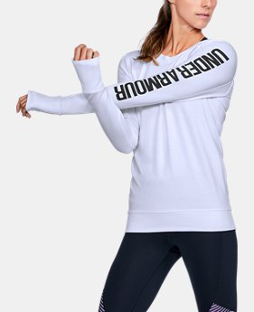 New Arrival Women's UA Featherweight Fleece Crew 1 Color $54.99