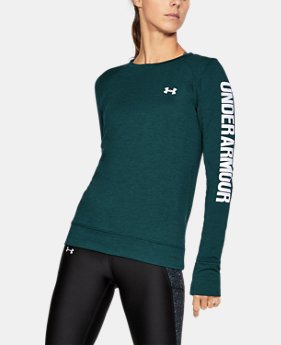 New Arrival Women's UA Featherweight Fleece Crew 1 Color $54.99