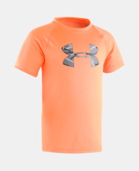 Boys' Pre-School UA Anatomic Big Logo Short Sleeve Shirt 1 Color $10.49