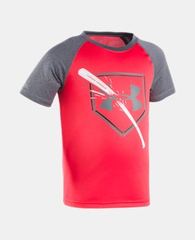 Boys' Pre-School UA Breaking Bat Raglan Short Sleeve Shirt 1 Color $19.99