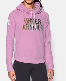 Women's UA Favorite Fleece Camo Logo Hoodie 4 Colors $29.99 to $37.49