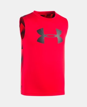 Boys' Pre-School UA Big Logo Sandstorm Tank 1 Color $13.49