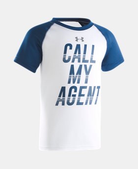 Boys' Pre-School UA Call My Agent Short Sleeve Shirt 1 Color $11.24